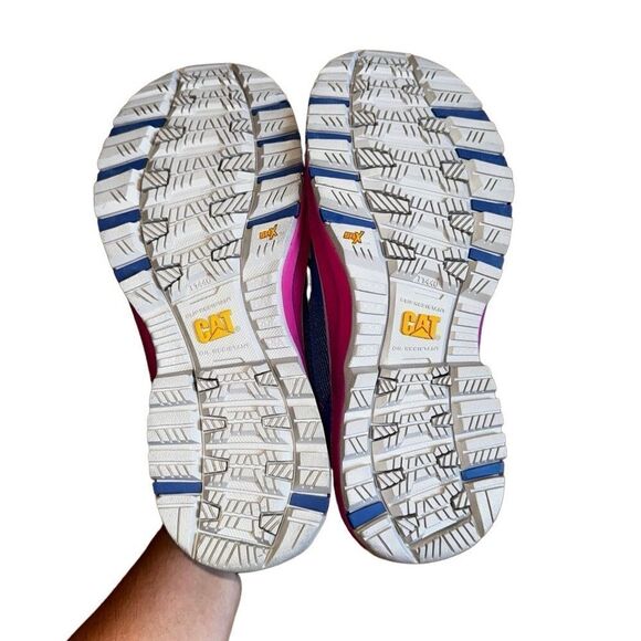 NWT CAT Footwear Women's Quake CT Blue Work+ Safety Nursing Shoes - Size 7 - Picture 9 of 9